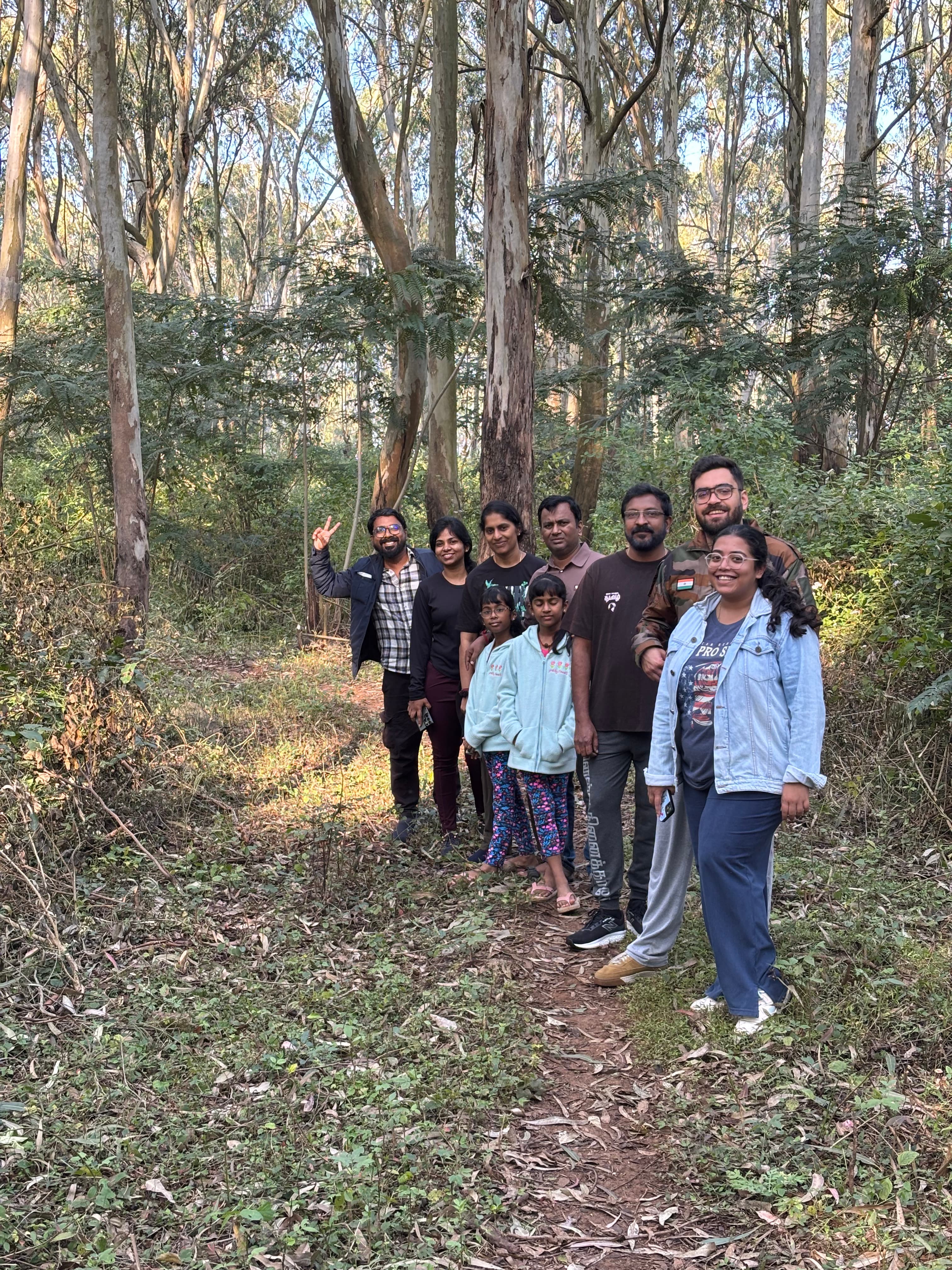 nature trail in zeenath taj garden,yelagiri